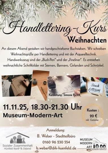 Flyer Quartier M25 Handlettering