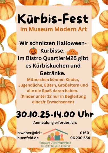 Flyer Quartier M 25 Kürbis-Fest
