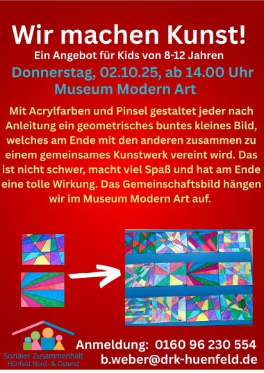 Flyer Quartier M 25 Kunstangebot