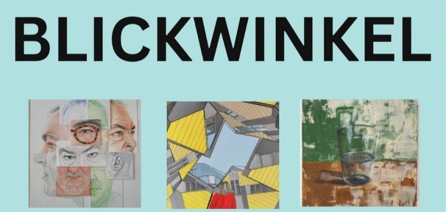 Plakat Ausstellung mit Werken aus dem Creativ-Atelier