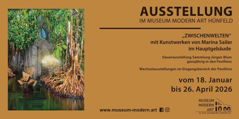 Flyer Ausstellung Zwischenwelten