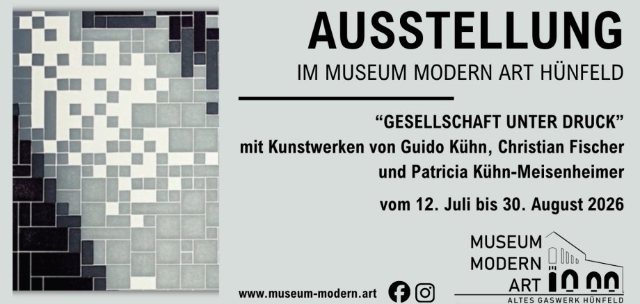 Flyer Ausstellung Gesellschaft unter Druck