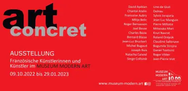 Werbeplakat Ausstellung art concret