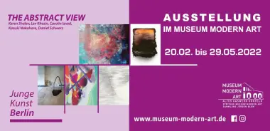 Werbebanner Ausstellung The Abstract View