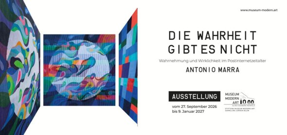 Flyer Ausstellung "Die Wahrheit gibt es nicht"