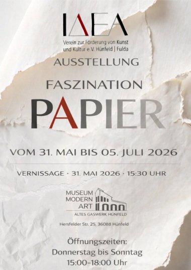 Plakat Ausstellung Faszination Papier