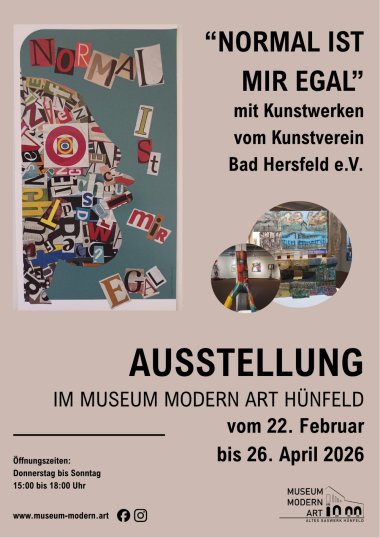 Plakat Ausstellung Normal ist mir egal