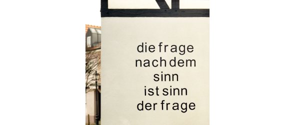 Die frage nach dem sinn