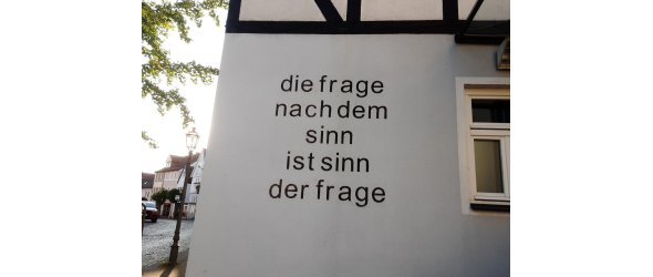 Die frage nach dem sinn