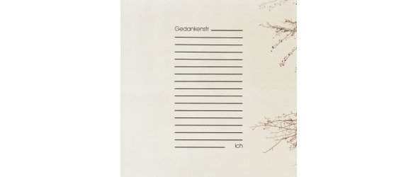 Gedankenstrich Kunstwerk Offenes Buch