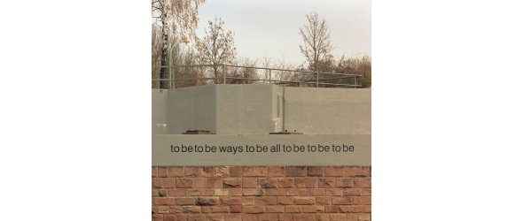 to be to be... Kunstwerk Offenes Buch