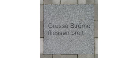 Große Ströme fließen breit Kunstwerk Offenes Buch