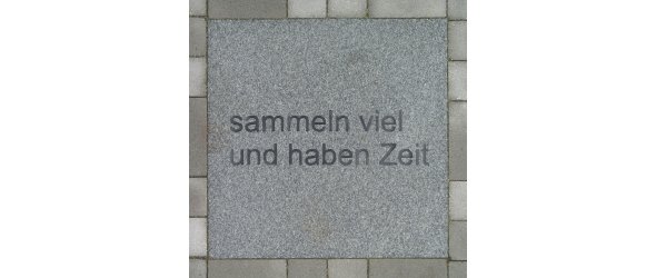 sammeln viel und haben zeit Kunstwerk Offenes Buch
