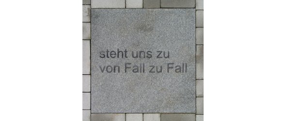 steht uns zu von Fall zu Fall Kunstwerk Offenes Buch